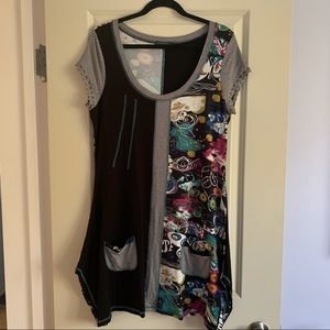 Tricotto tunic - Large / colorful